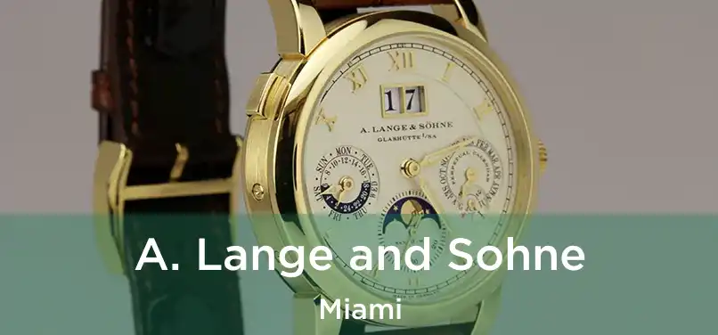  A. Lange and Sohne Miami